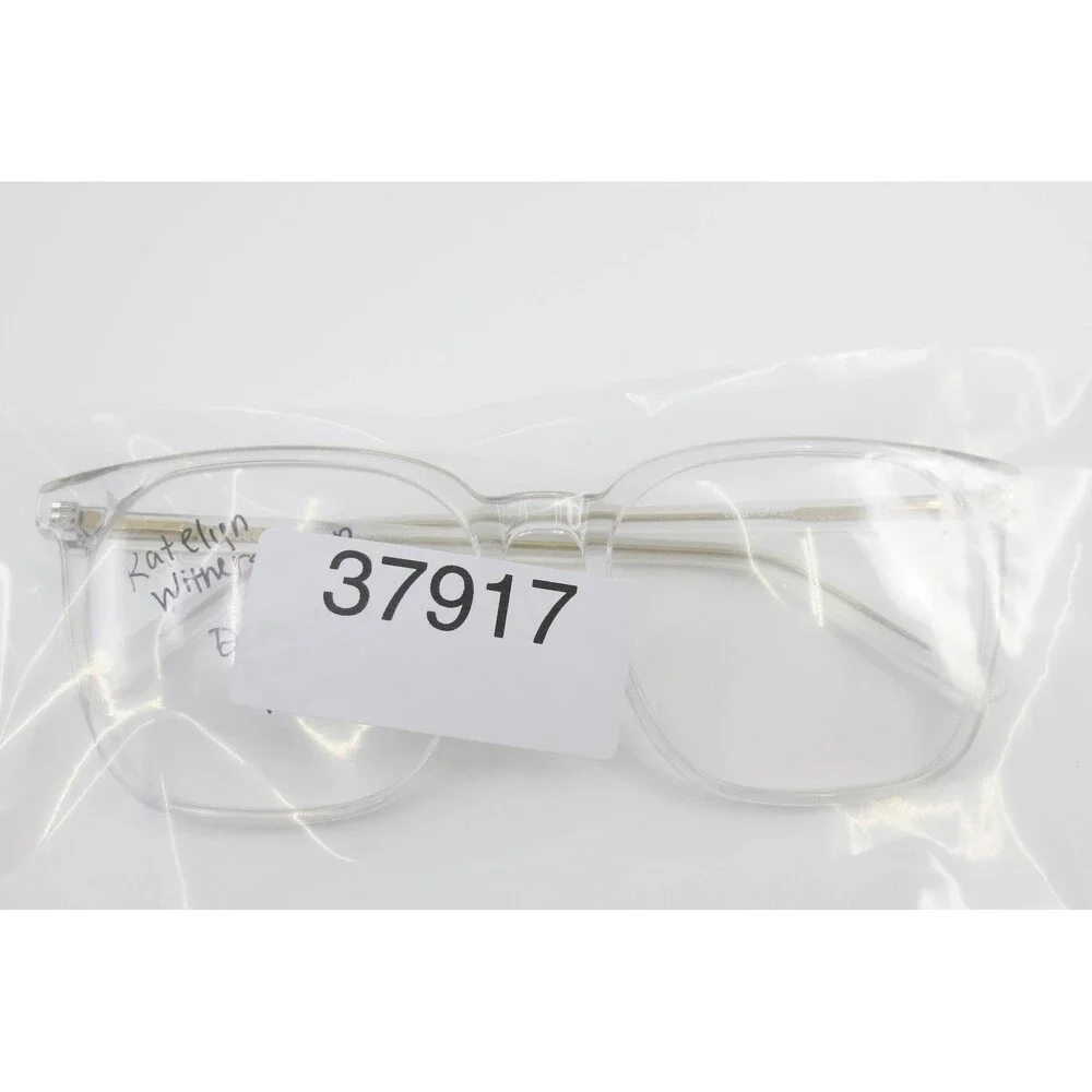 Dito OG-202219 CRY Clear Square Eyeglass Frames Gold Tone Core Wire 57-18-140
